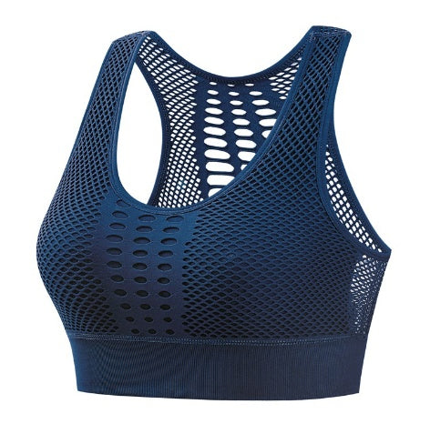 Women Sports Bra Sexy Brathable Mesh Sports Top