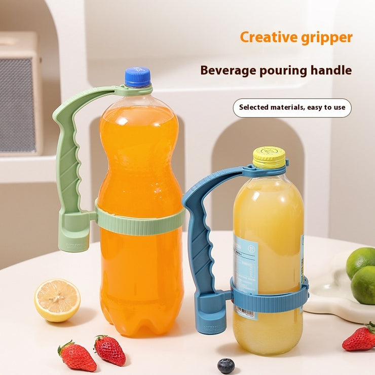 Beverage Bottle Inverted Cup Handle Non-slip Overflow Kitchen Gadgets